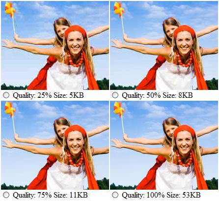 JPG image quality differences