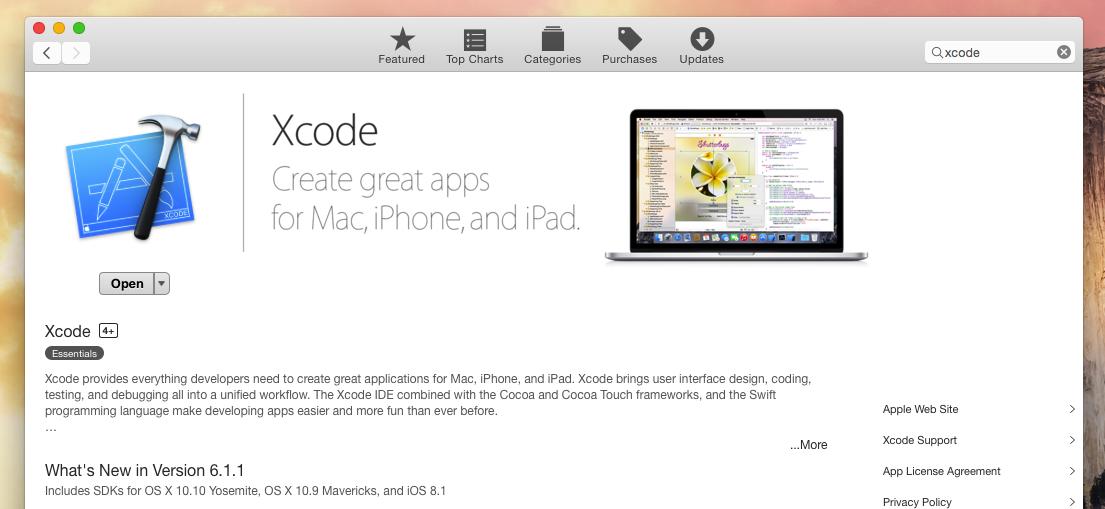 Mac App Store Xcode Download Location
