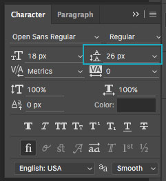 Basics of Typography: Leading in Photoshop