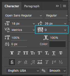 Basics of Typography: Tracking in Photoshop