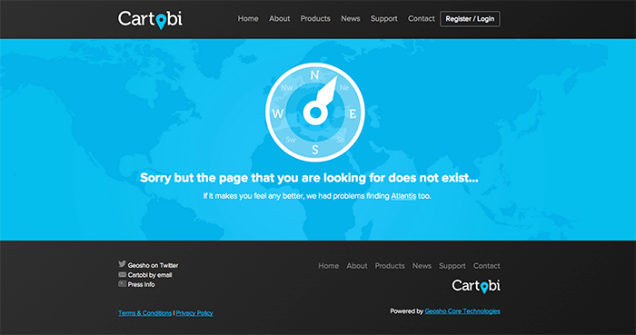 Cartobi 404 Error Page