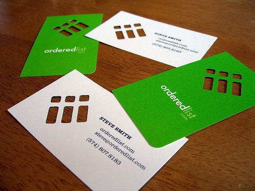 cut out  business cards