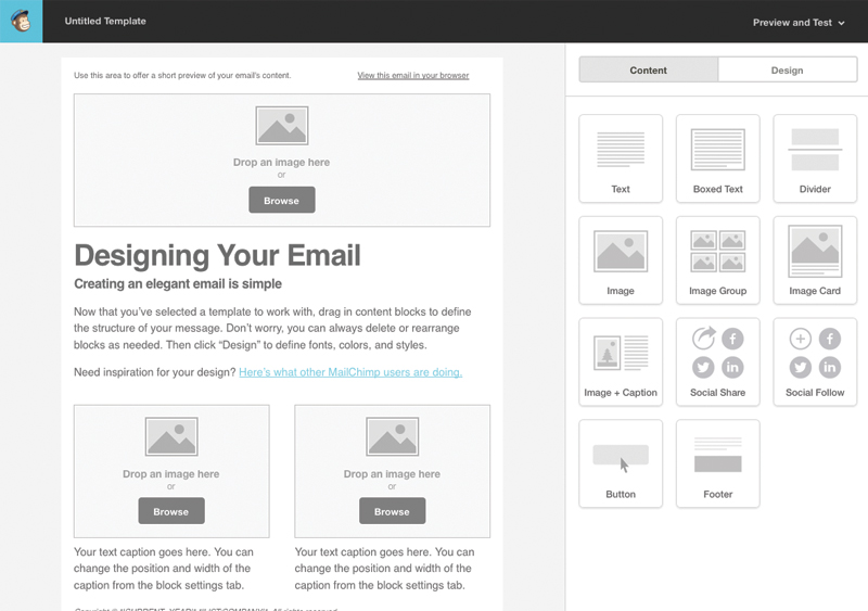 Tutorial for Creating a Custom Email Template in MailChimp Web Ascender