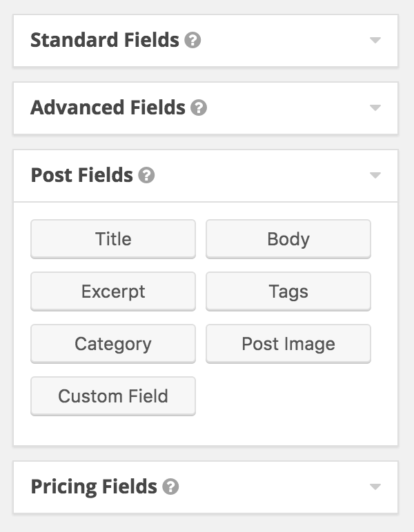Post Fields