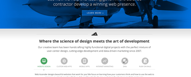 The new Web Ascender site will incorporate more scrolling than the current site
