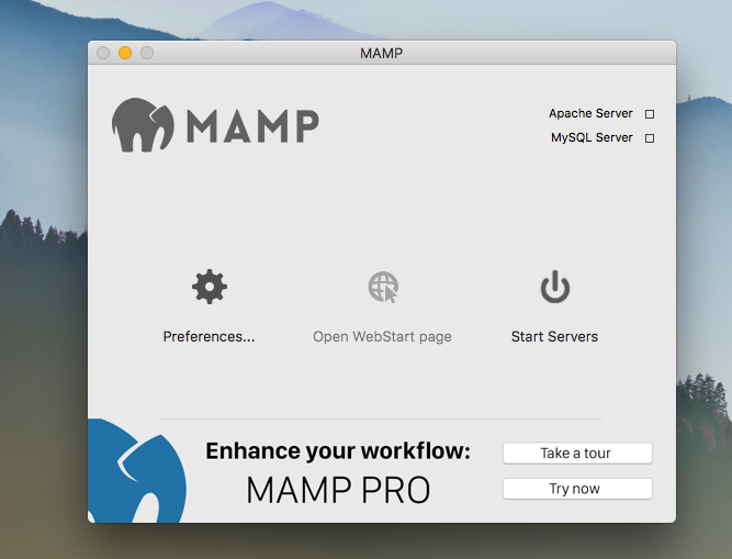 MAMP application