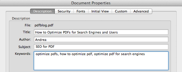 pdf description properties