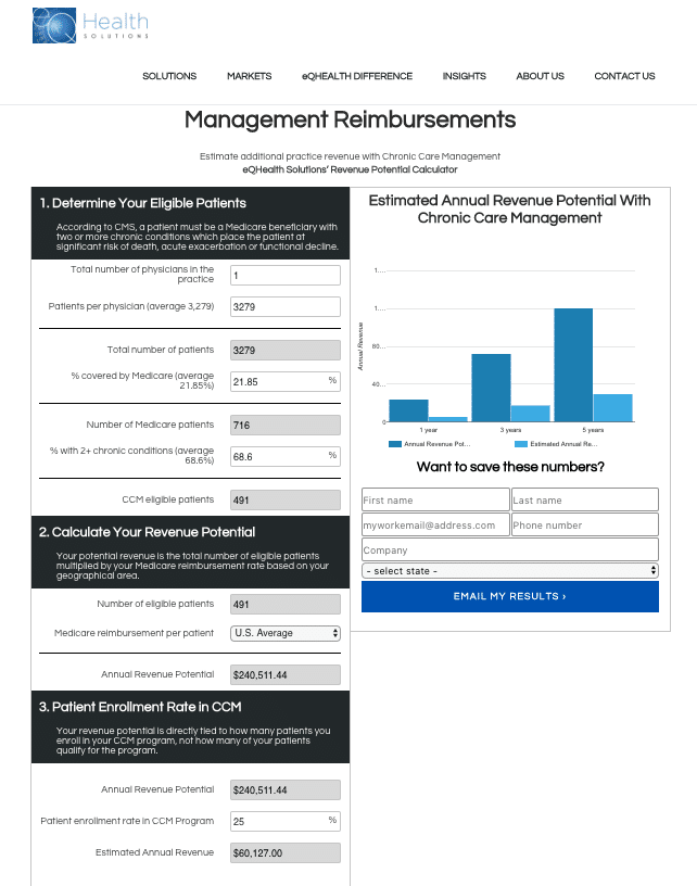 EQHS Calculator Interactive Web Feature