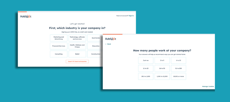 example of sliding forms