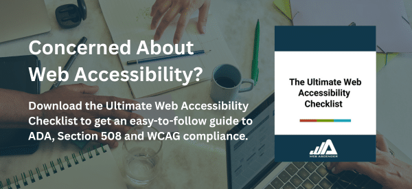 Get the Web Accessibility Checklist