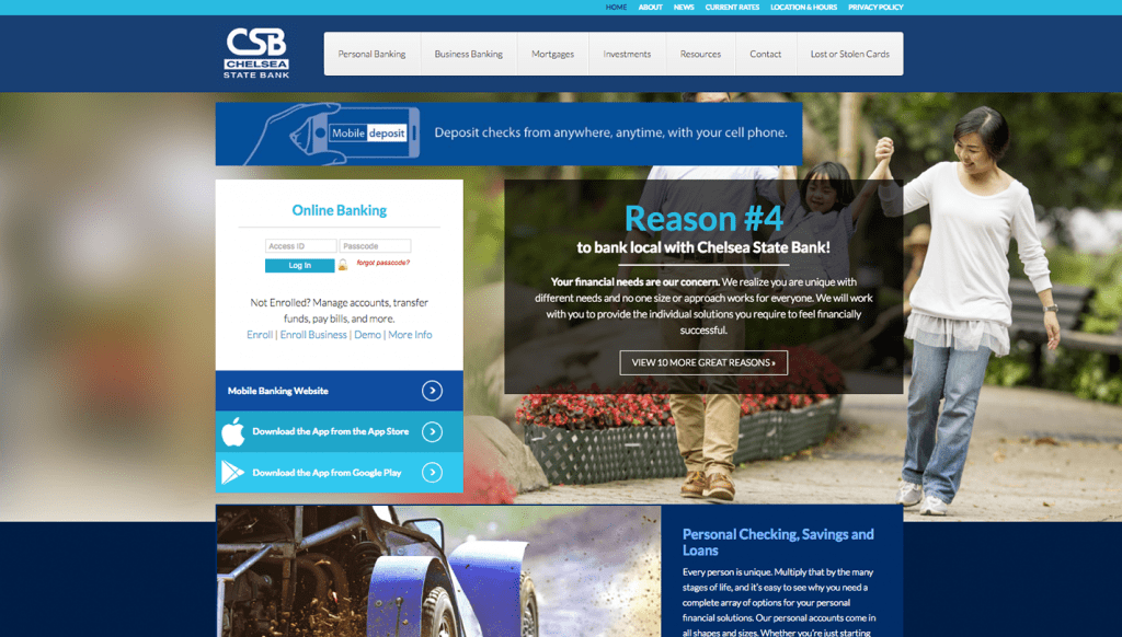 Digital Marketing for Banks Chelsea State Bank