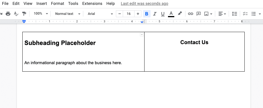 how to wireframe in google docs
