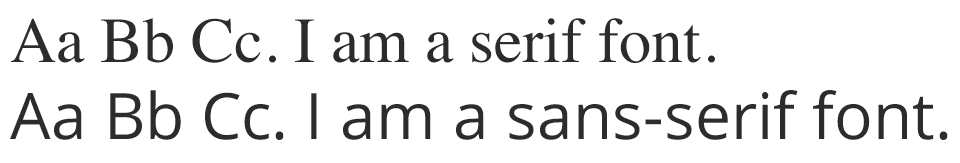 Basics of Typography: Serif vs. sans-serif fonts