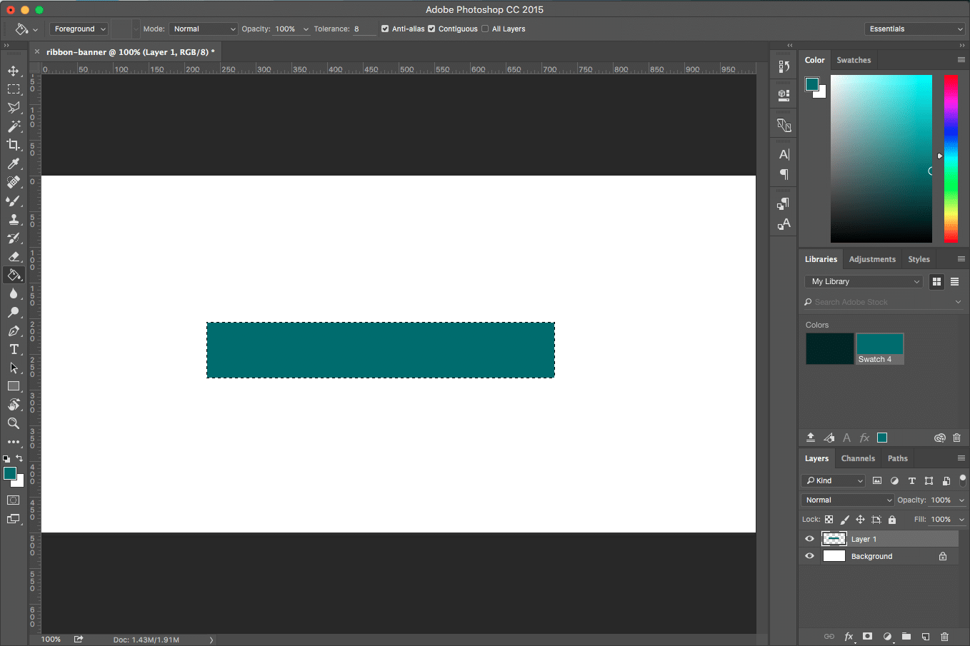 Photoshop Ribbon Banner