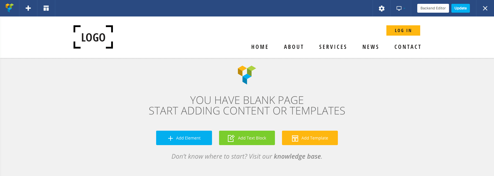 Using visual composer templates you have 