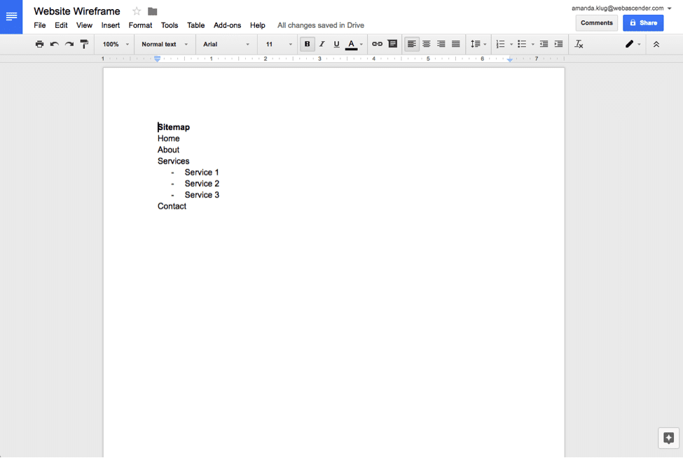 wireframe your website like a pro